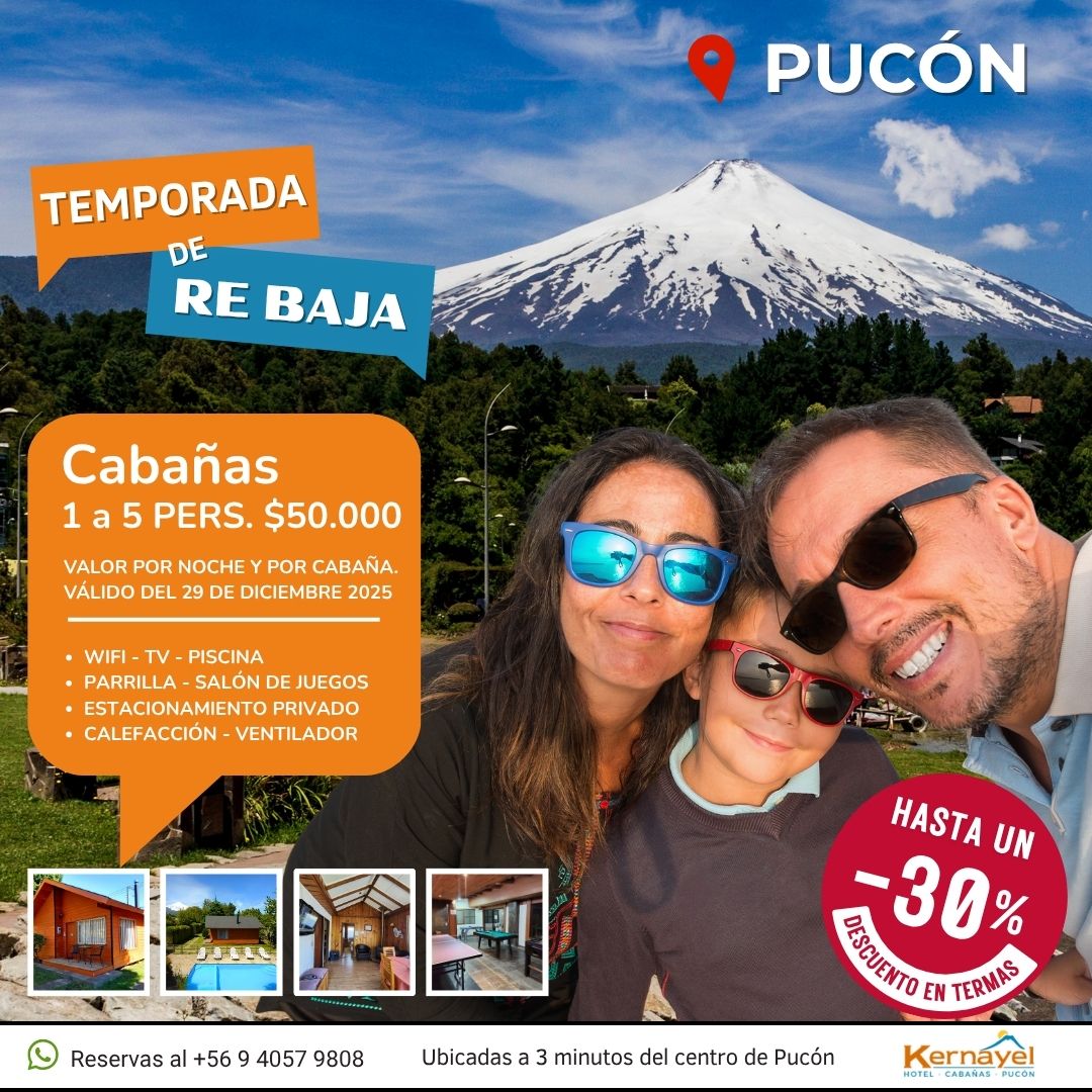 temporada baja en pucon