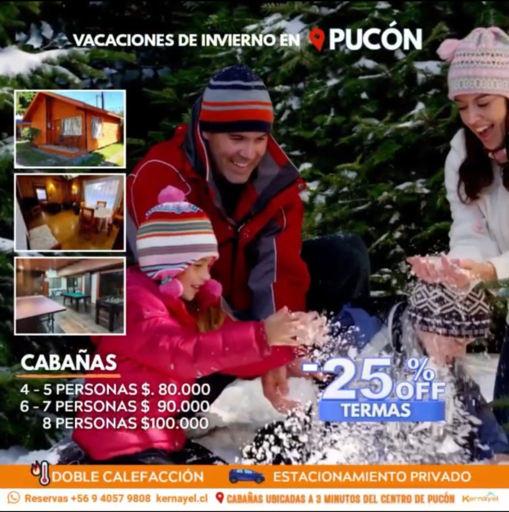 VAcaciones de invierno en pucon ven y disfruta la nieve