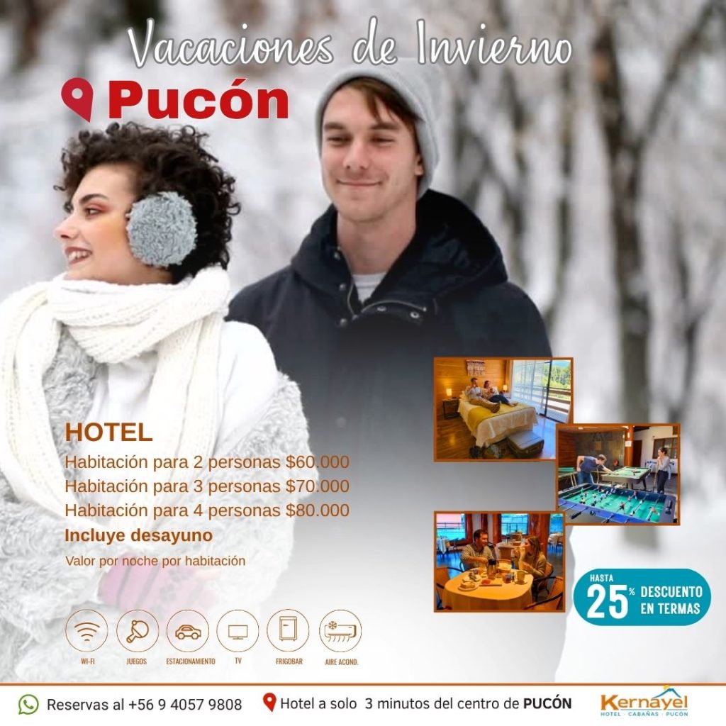 VAcaciones de invierno en pucon ven y disfruta la nieve